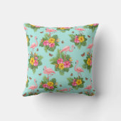 フラミンゴと蝶3 クッション (裏面)