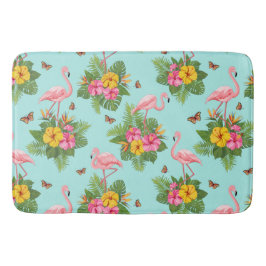 フラミンゴと蝶3 バスマット