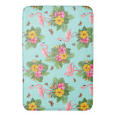 フラミンゴと蝶3 バスマット (正面縦)