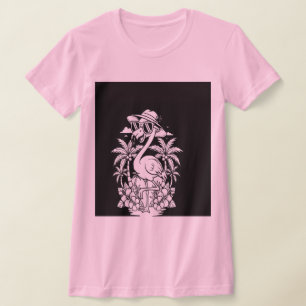 フラミンゴになる Tシャツ