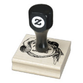 フラミンゴに眠る猫 ラバースタンプ (スタンプ)