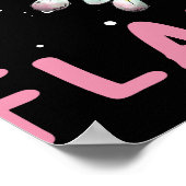 フラミンゴのおもしろいハロウィーンの衣装 ポスター (角)