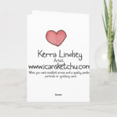 フラミンゴのけがが早く治る紙挨拶状 カード (裏面)