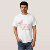フラミンゴのささやき師 Tシャツ (正面フル)