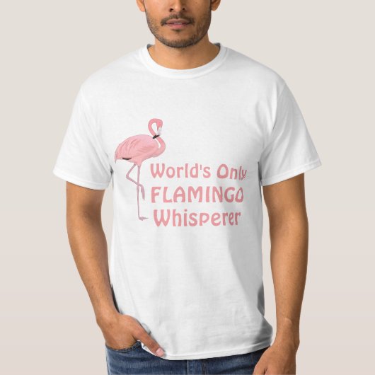 フラミンゴのささやき師 Tシャツ (正面)