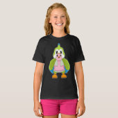 フラミンゴのオウム Tシャツ (正面フル)