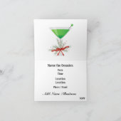 フラミンゴのカクテルのクリスマスの招待状- SRF 招待状 (内部)