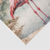 フラミンゴのカップルの水の色の分離 薄葉紙 (詳細)