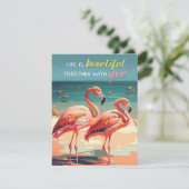 フラミンゴのカードと一緒に人生が美しい シーズンカード (スタンド正面)