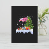 フラミンゴのクリスマスツリーライト シーズンカード (スタンド正面)