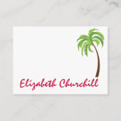 フラミンゴのクリスマス囲い込みカード/タグ エンクロージャーカード (裏面)