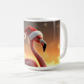 フラミンゴのクリスマス コーヒーマグカップ (正面右)