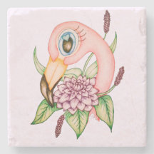 フラミンゴのコースター