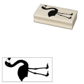 フラミンゴのゴム印（右向き） ラバースタンプ (押印)