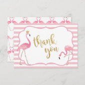 フラミンゴのサンキューカード サンキューカード (正面/裏面)