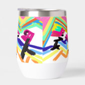 フラミンゴのサンセットタトゥー3個 (右面)