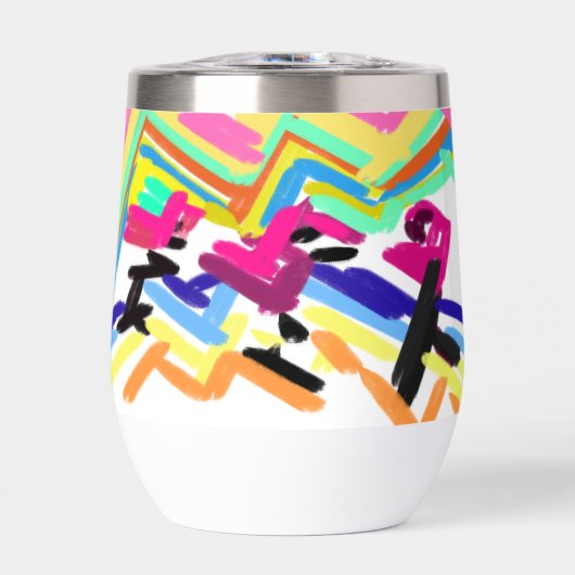 フラミンゴのサンセットタトゥー3個 (正面)