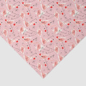 フラミンゴのサンタのピンクの数々のなティッシュペーパー 薄葉紙 (詳細)