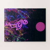 フラミンゴのダンスパーティー。 ジグソーパズル (横)