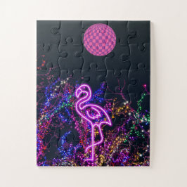 フラミンゴのダンスパーティー。 ジグソーパズル