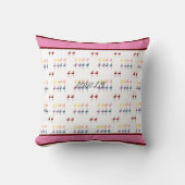 フラミンゴのパタカラフルーン クッション (正面)