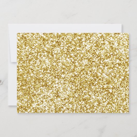 フラミンゴのパーティーの熱帯ピンクの金ゴールドの女の子の誕生日 招待状 (裏面)