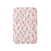 フラミンゴのパーティー バスマット (正面縦)
