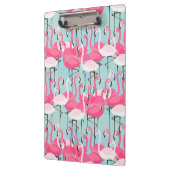 フラミンゴのピンクおよび白い群集 クリップボード (左)