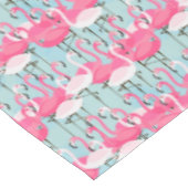 フラミンゴのピンクおよび白い群集 テーブルクロス (アングル)