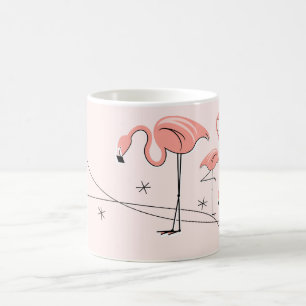 フラミンゴのピンクのトリオ3のマグ コーヒーマグカップ