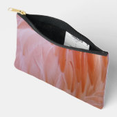 フラミンゴのピンク色の羽 アクセサリーポーチ (見開き)