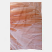 フラミンゴのピンク色の羽 キッチンタオル (縦)