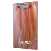 フラミンゴのピンク色の羽 クリップボード (左)