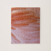 フラミンゴのピンク色の羽 ジグソーパズル (縦)