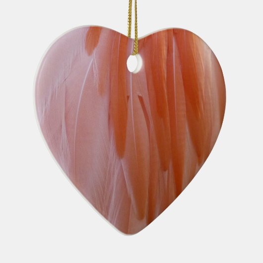 フラミンゴのピンク色の羽 セラミックオーナメント (右)