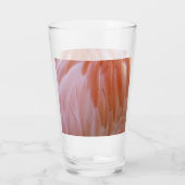 フラミンゴのピンク色の羽 タンブラーグラス (裏面)