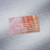 フラミンゴのピンク色の羽 マグネット名刺 (インサイチュ)