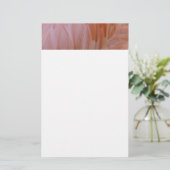 フラミンゴのピンク色の羽 便箋 (スタンド正面)