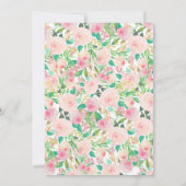 フラミンゴのブライズシャワー招待状　フラミンゴシャワー 招待状 (裏面)