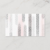 フラミンゴのベビーシャワーのおむつのラッフルのチケット エンクロージャーカード (裏面)