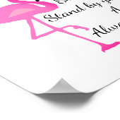 フラミンゴのポスター ポスター (角)