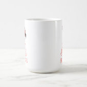 フラミンゴのユーモア 羽根をいじめるな コーヒーマグカップ (中央)