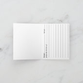 フラミンゴのレシピのメッセージカード カード (内部)