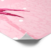 フラミンゴの優雅さ:ピンクの鳥のパターン。 ポスター (角)