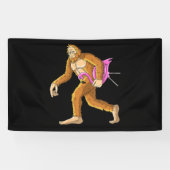 フラミンゴの動物の衣装ギフト付き女性のビッグフット 横断幕 (横)