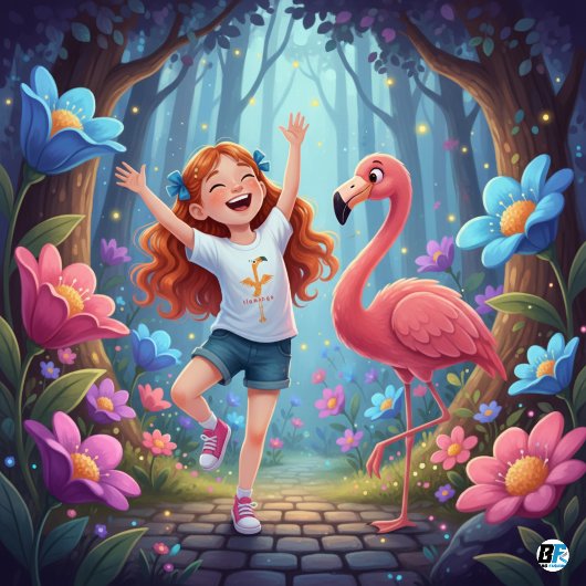 フラミンゴの動物アルファベットF ベビーTシャツ