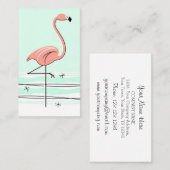 フラミンゴの名刺 名刺 (正面/裏面)