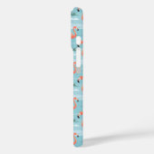 フラミンゴの夏のパターン Case-Mate iPhoneケース (裏面 / 左)