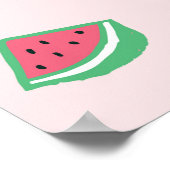 フラミンゴの夏:鮮やか鳥のパターン ポスター (角)