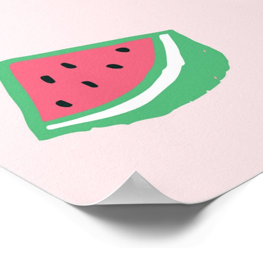 フラミンゴの夏:鮮やか鳥のパターン ポスター (角)